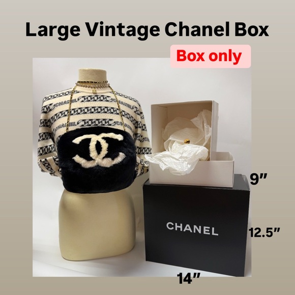 Vintage 2001 Chanel Black Cube Box